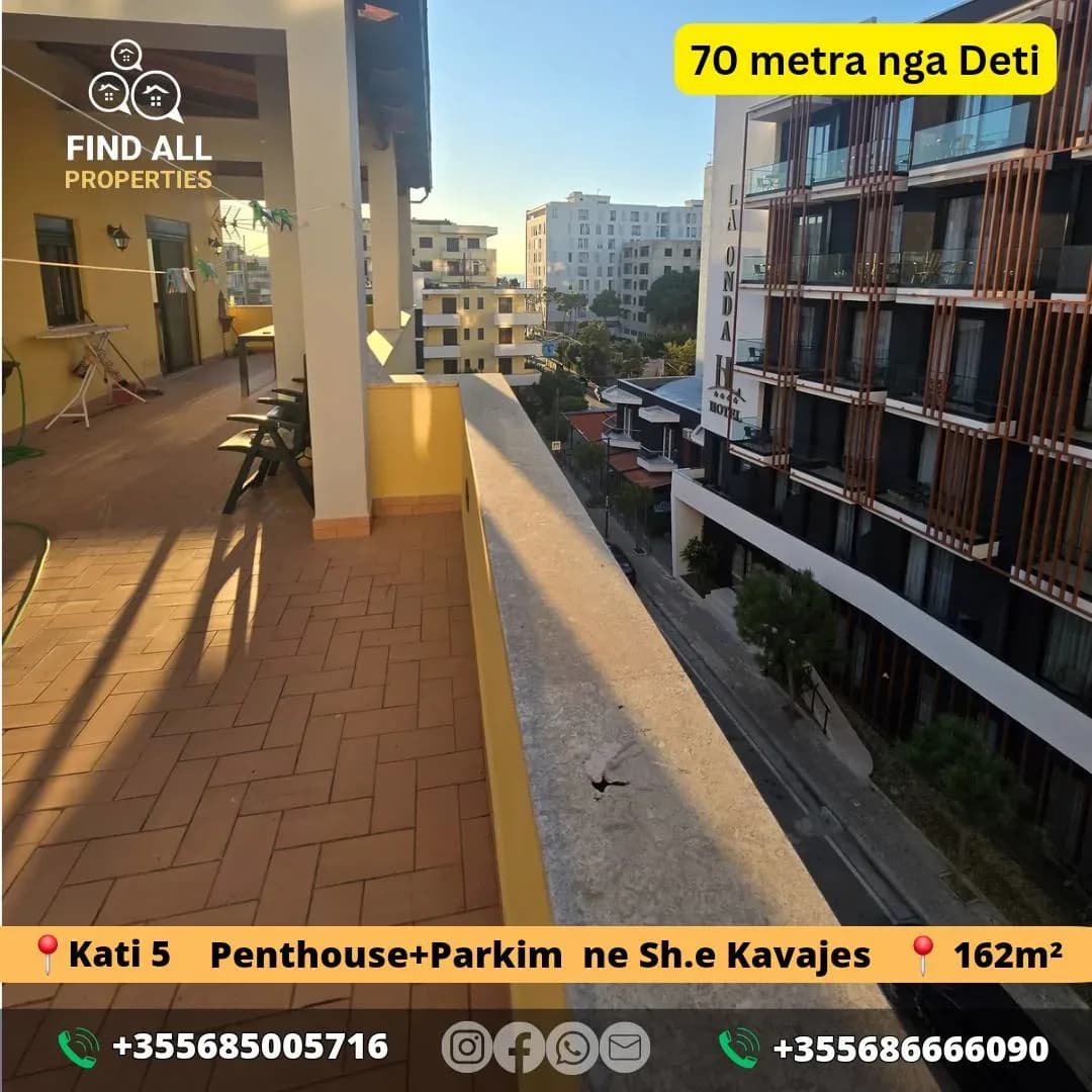Shitet Penthouse 2+1+Garazhd Privat Tek Shkembi I Kavajes