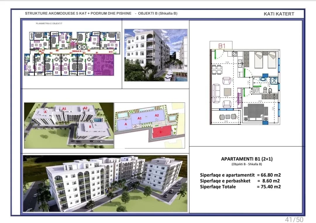 Shitet Apartament 2+1 në plazhin e Golemit,ndertim i ri 1