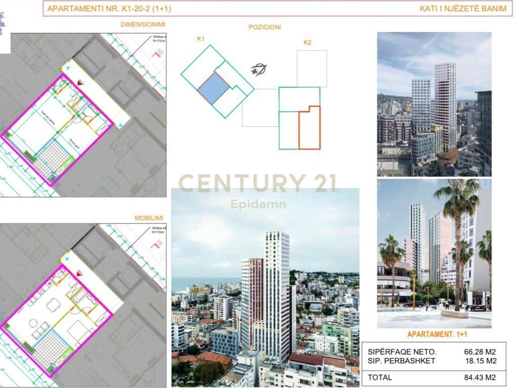 APARTAMENT 1+1 PËR SHITJE , DURRËS TOWER 4