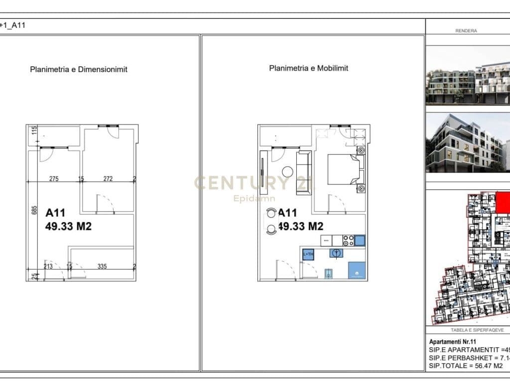 SHITET APARTAMENT 1+1 NDERTIM I RI, TEK MALI I ROBIT, MUNDESI PAGESE ME KESTE!!! 3
