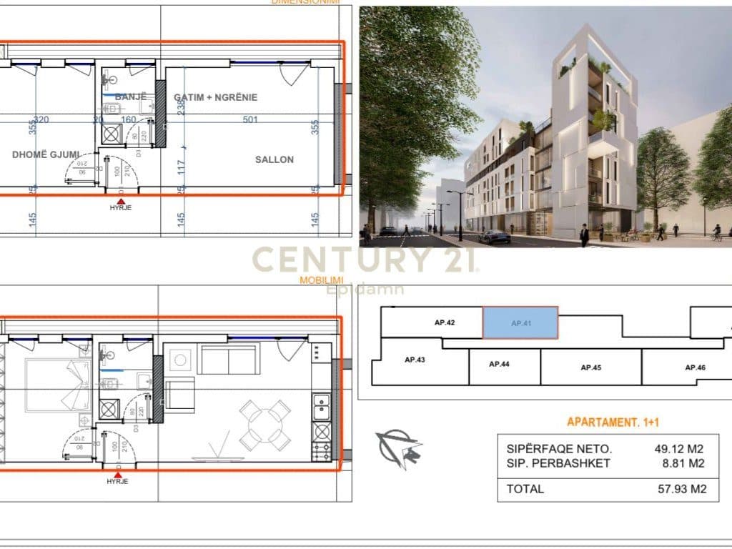 Iluminar Residence - Apartament 1+1 për shitje !!