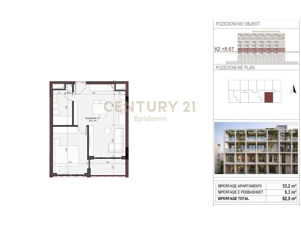 EXCLUSIVE ! Apartament 1+1 për shitje - Rezidenca “Mes Pishave” Mali i Robit !! 4