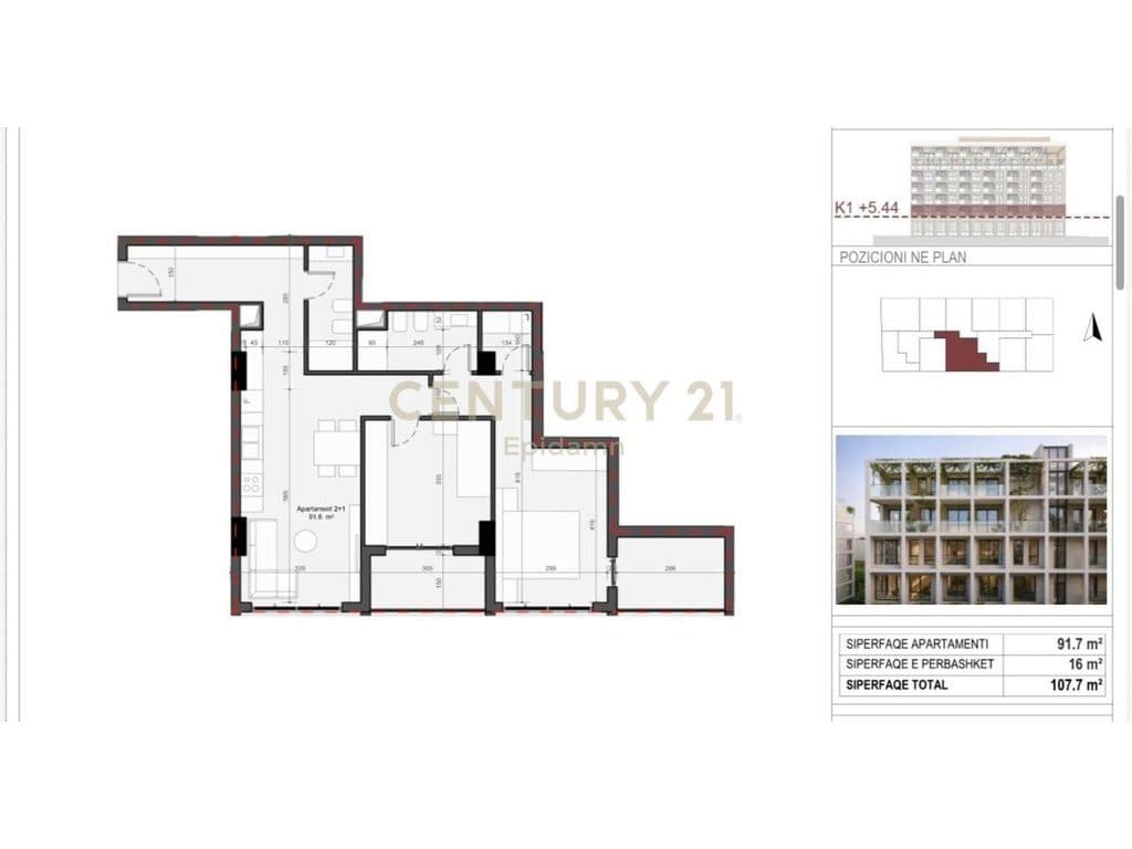 EXCLUSIVE ! Apartament 2+1+2 për shitje - Rezidenca “Mes Pishave” Mali i Robit !!