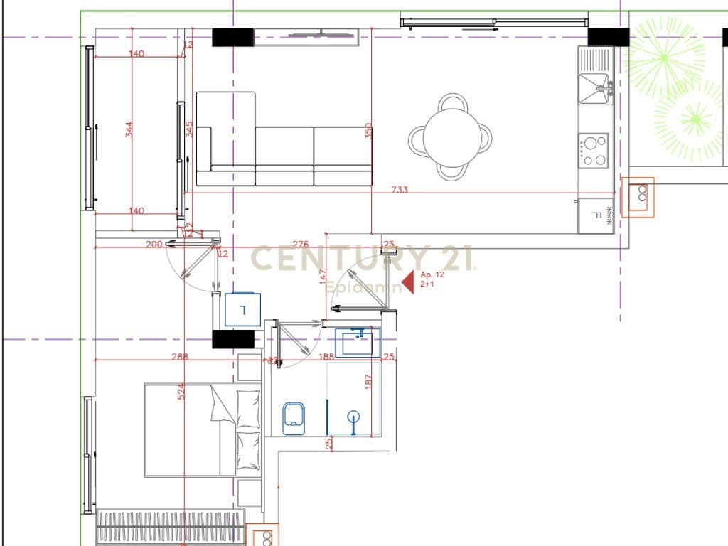 SHITET APARTAMENT 1+1 NË " PORTO LALZI " HAMALLAJ