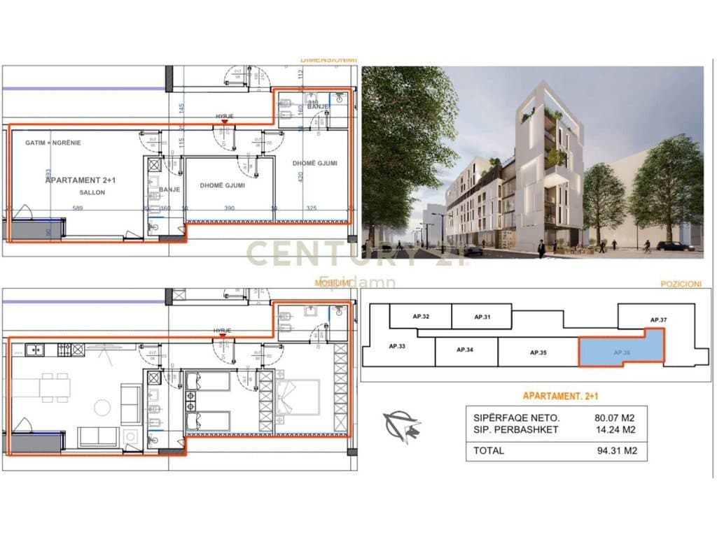 Iluminar Residence - Apartament 2+1+2 për shitje !! 2
