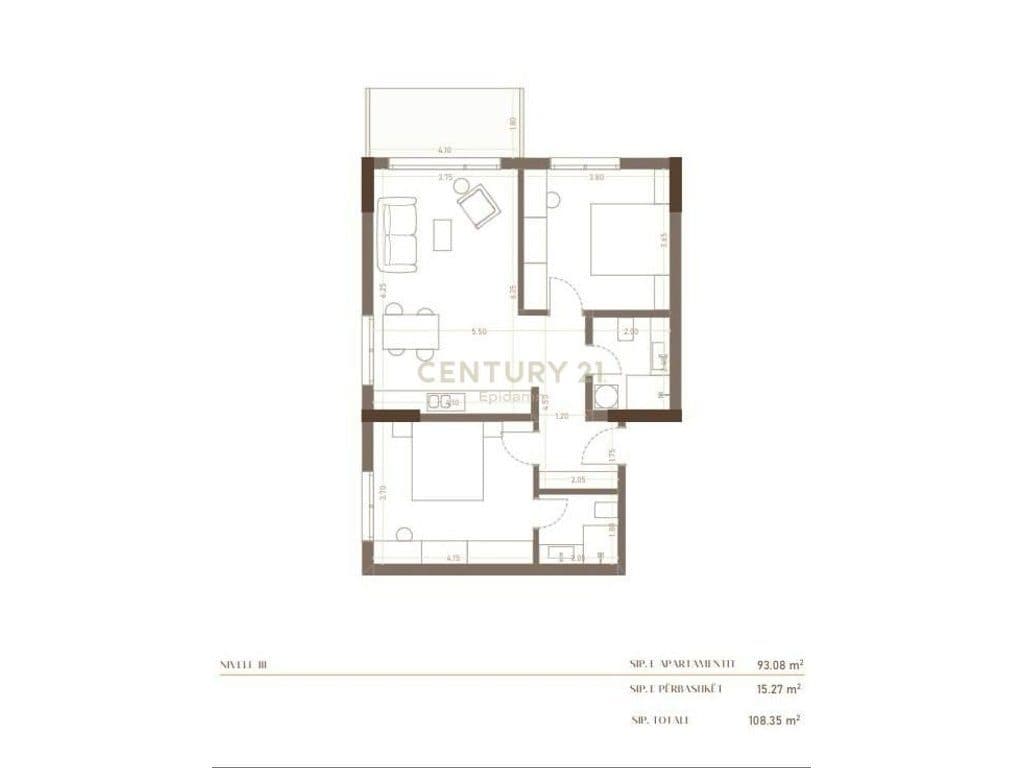 Apartament 2+1+2 për Shitje tek residenca ''HERA ''!
Mundesi pagese me keste ! 1