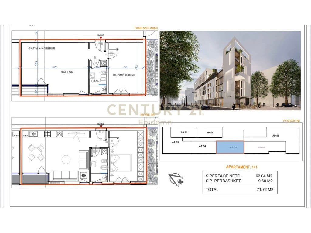 Iluminar Residence - Apartament 1+1 për shitje !! 2