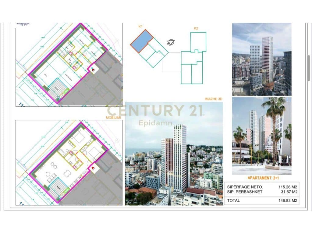 APARTAMENT 2+1 PËR SHITJE , DURRËS TOWER 4