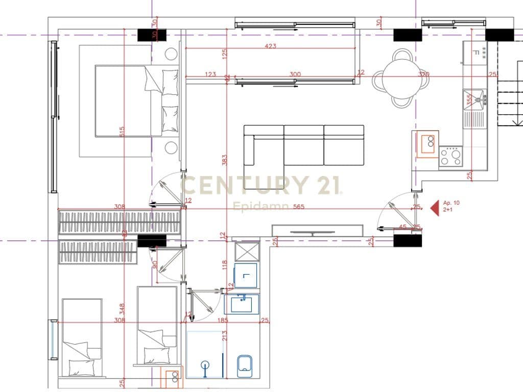 SHITET APARTAMENT 2+1 NË " PORTO LALZI " HAMALLAJ
