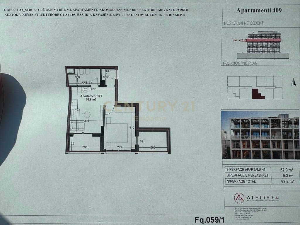 EXCLUSIVE! Apartament 1+1 per shitje-Rezidenca “Mes Pishave” Mali i Robit ! 4