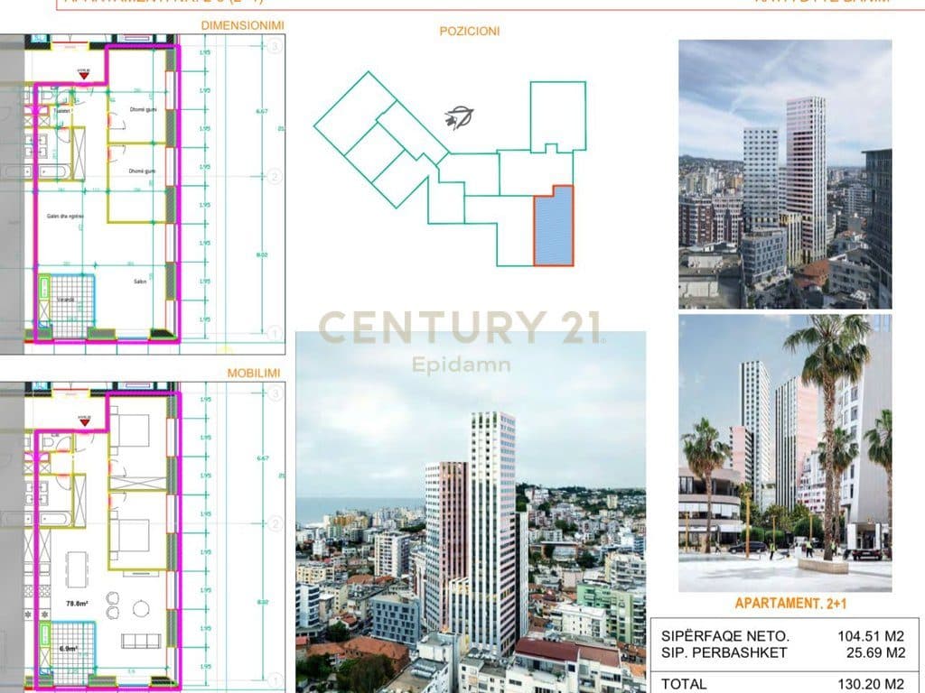 APARTAMENT 2+1 PËR SHITJE , DURRËS TOWER 4