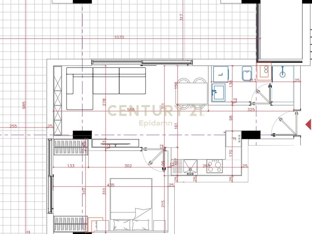 SHITET APARTAMENT 1+1 NË " PORTO LALZI " HAMALLAJ
