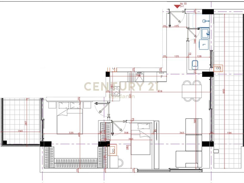 SHITET APARTAMENT 2+1 NË " PORTO LALZI " HAMALLAJ
