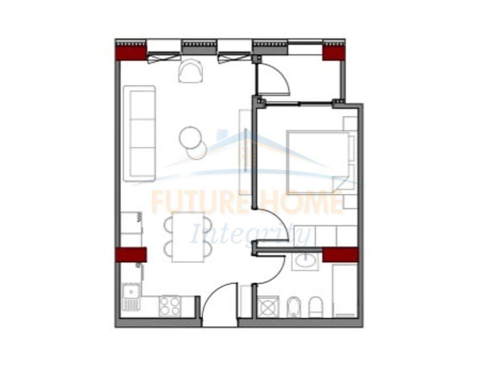 Shitet, Apartament 1+1, Art N'Lagje Residence, Tiranë. 3