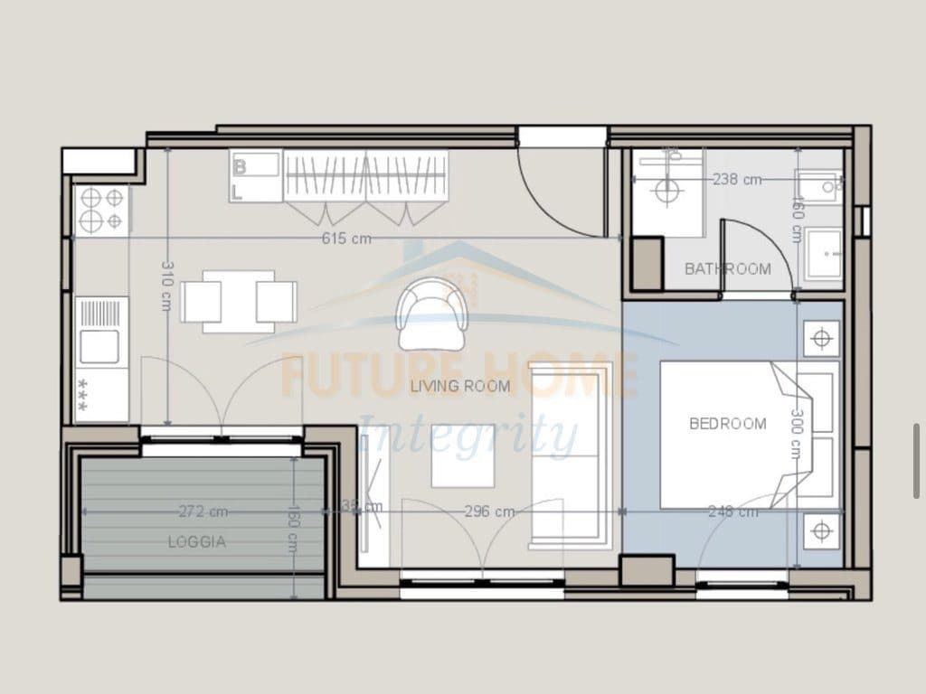 Mundësi investimi, Apartament 1+1, Baks Bay, Rana e Hedhun.