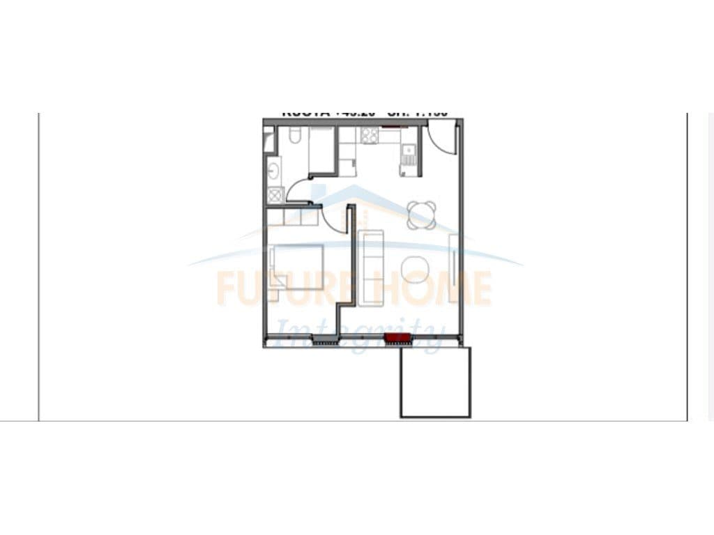 Shitet, Apartament 1+1, Art N'Lagje Residence, Tiranë. 3
