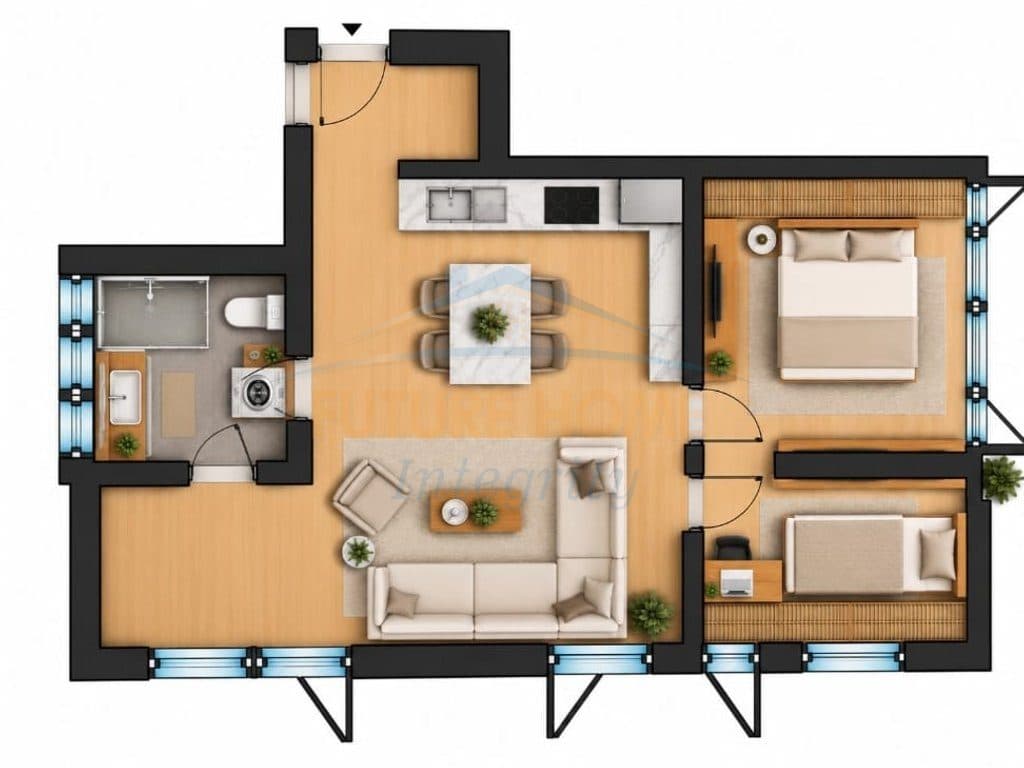 Shitet, Apartament 2+1+Depo+Garazh, TEG, Tiranë. 2