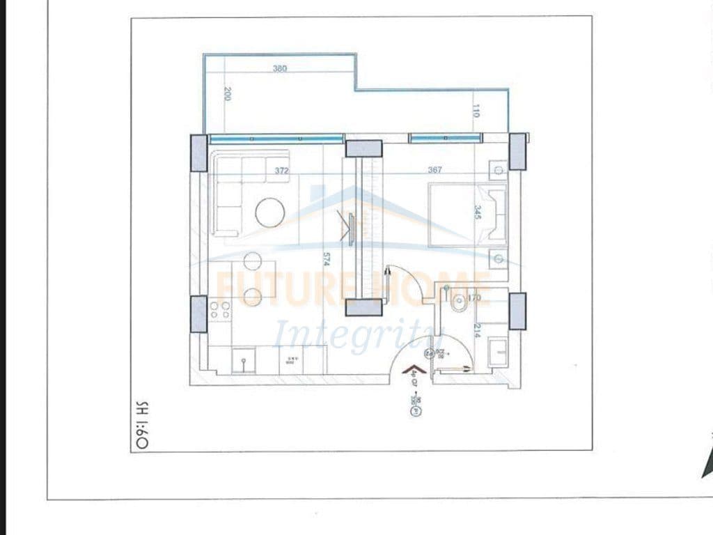 Shitet, Apartament 1+1, Uji i Ftohtë, Vlorë.