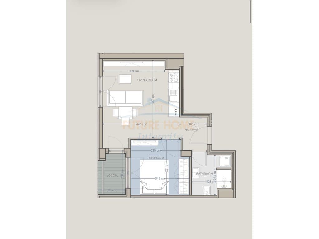 Mundësi investimi, Apartament 1+1, Baks Bay, Rana e Hedhun. 4