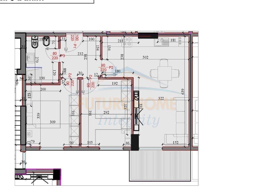 Shitet, Apartament 2+1, Rezidenca Kodra e Liqenit, Paskuqan, Tiranë. 4