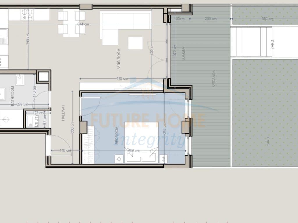 Mundësi investimi, Apartament 1+1+Oborr, Baks Bay, Rana e Hedhun. 2