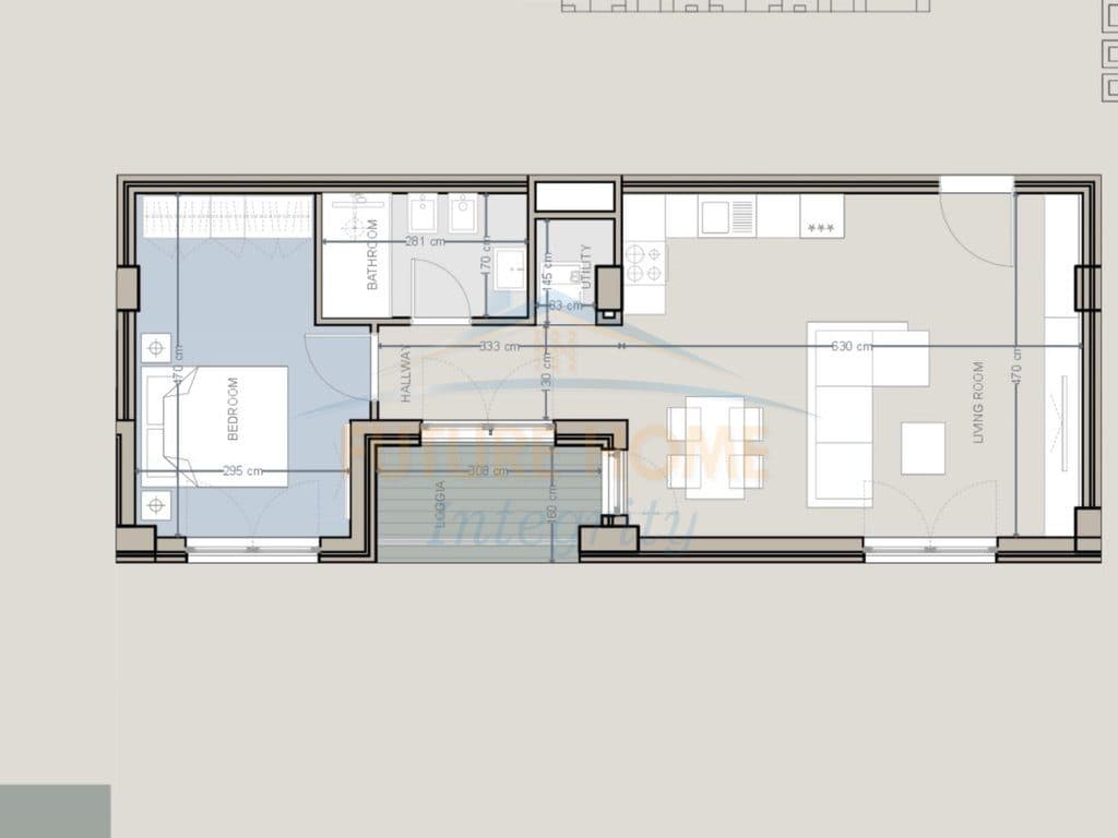 Mundësi investimi, Apartament 1+1+Oborr, Baks Bay, Rana e Hedhun. 4