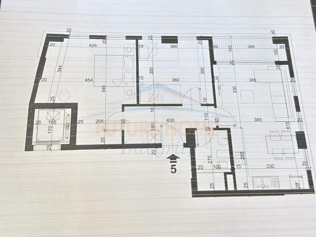 Shitet, Apartament 2+1, City Residence, Tiranë.