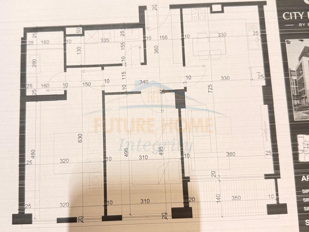 Shitet, Apartament 2+1+2, City Residence, Tiranë. 2