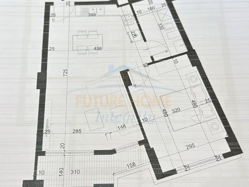 Shitet, Apartament 1+1, City Residence, Tiranë.