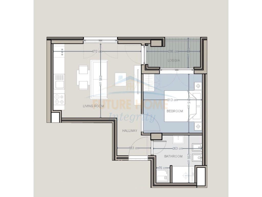 Mundësi investimi, Apartament 1+1, Baks Bay, Rana e Hedhun.