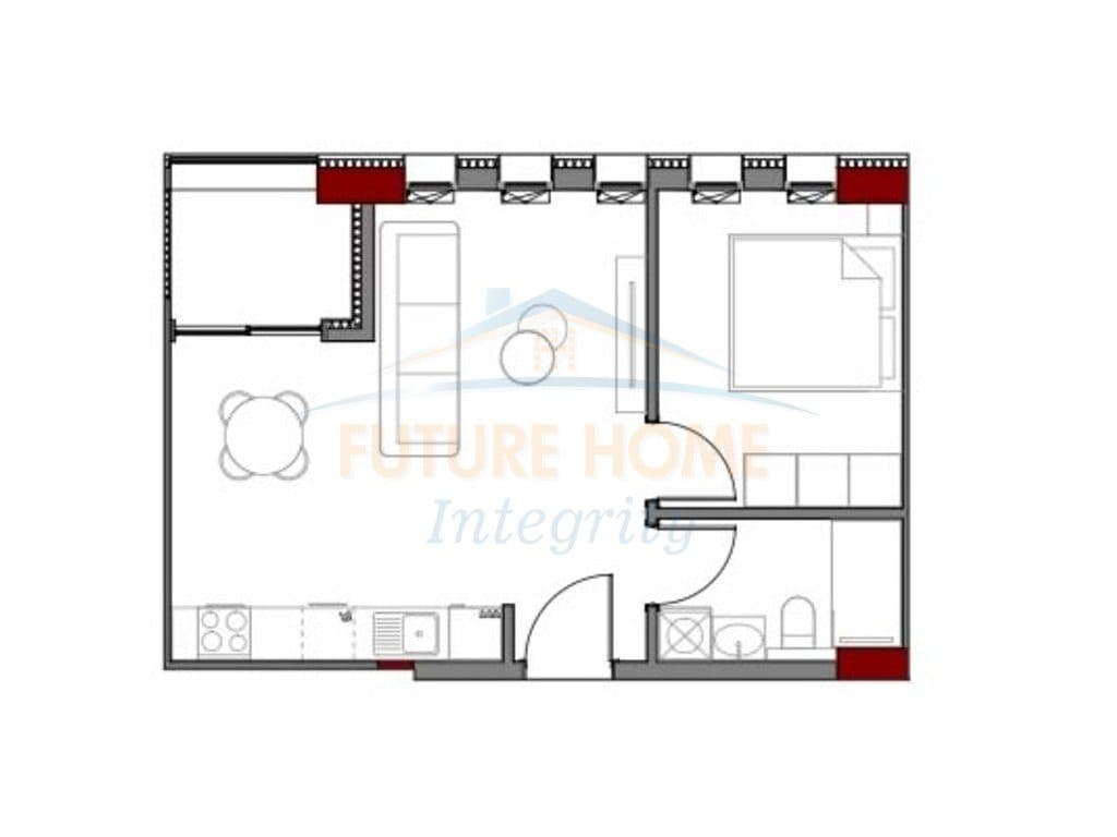 Shitet, Apartament 1+1, Art N'Lagje Residence, Tiranë. 3
