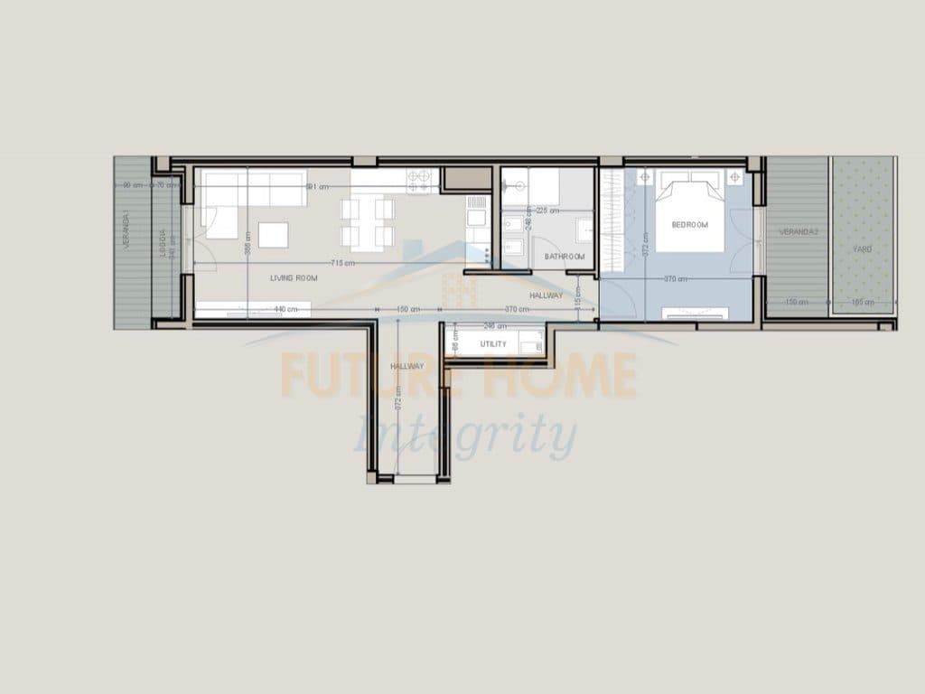 Mundësi investimi, Apartament 1+1+Oborr, Baks Bay, Rana e Hedhun. 4