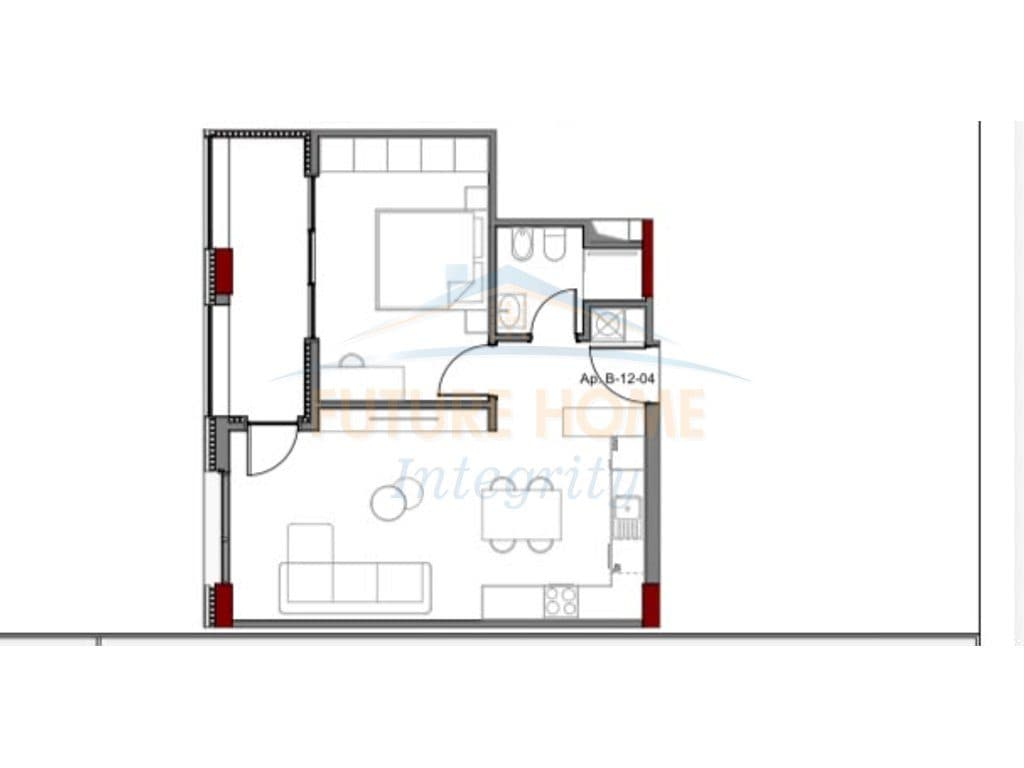 Shitet, Apartament 1+1, Art N'Lagje Residence, Tiranë. 3