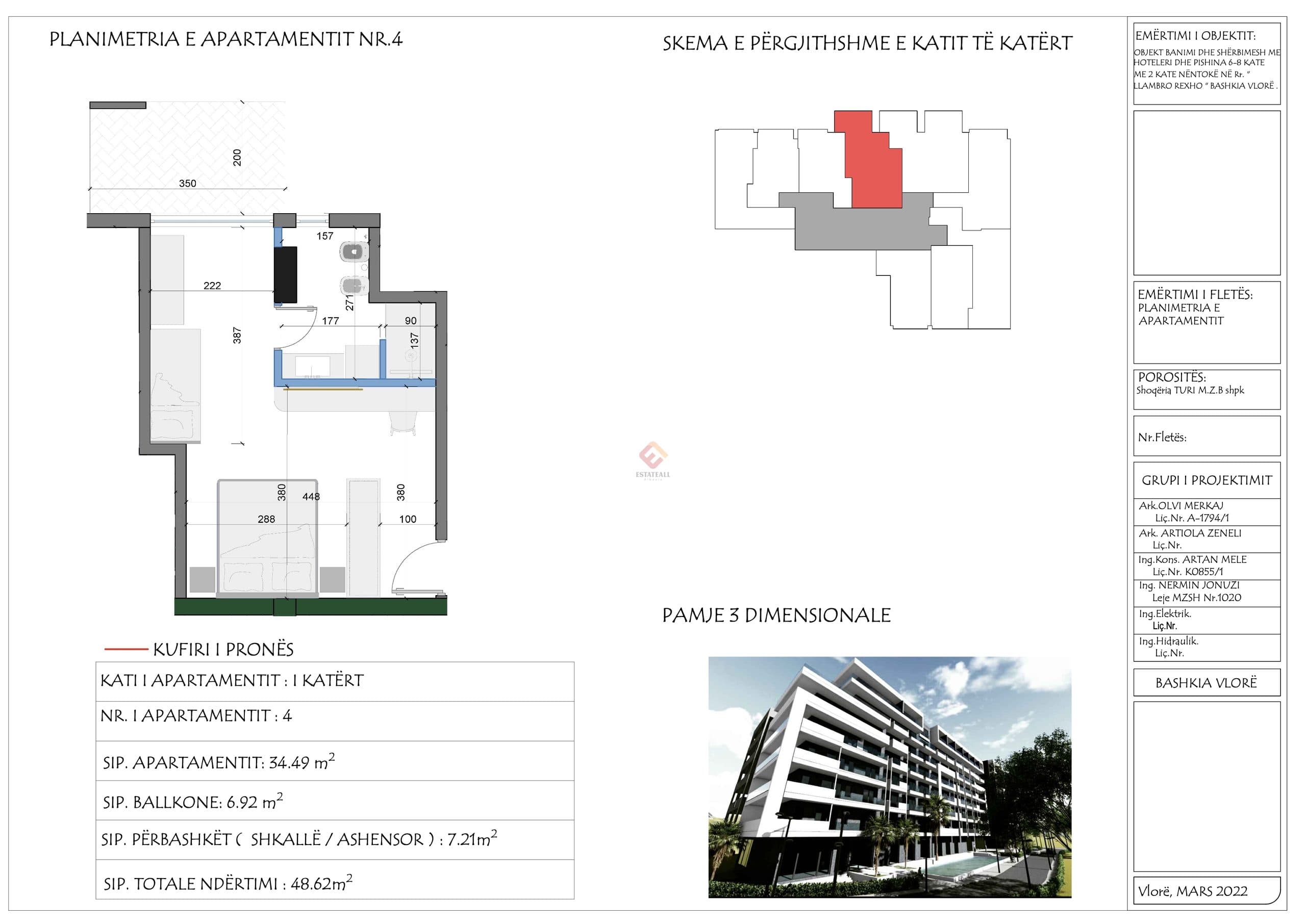 Apartament, S1581, 33 m², kati 7 4