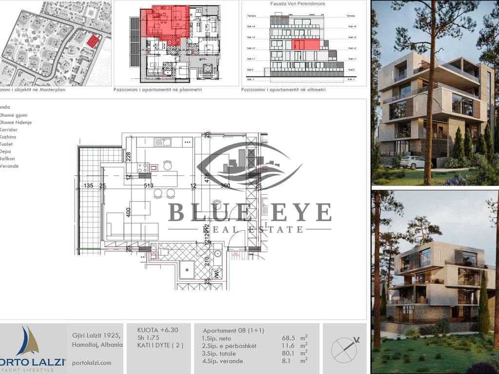 APARTAMENT 1+1 PER SHITJE PORTO LALZI | NEXT TO VALA MAR PREMIUM 3