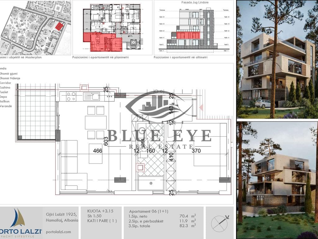 APARTAMENT 1+1 PER SHITJE PORTO LALZI | NEXT TO VALA MAR PREMIUM 3