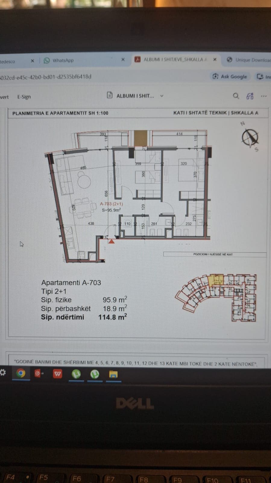 APARTAMENT 2+1 PËR SHITJE –TIKTAALIK RESIDENCE QERRET, DURRËS 4