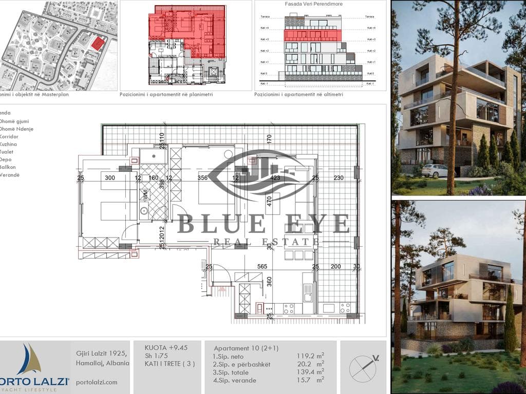 SHITET APARTAMENT 2+1 – PORTO LALZI | NEXT TO VALA MAR PREMIUM 3