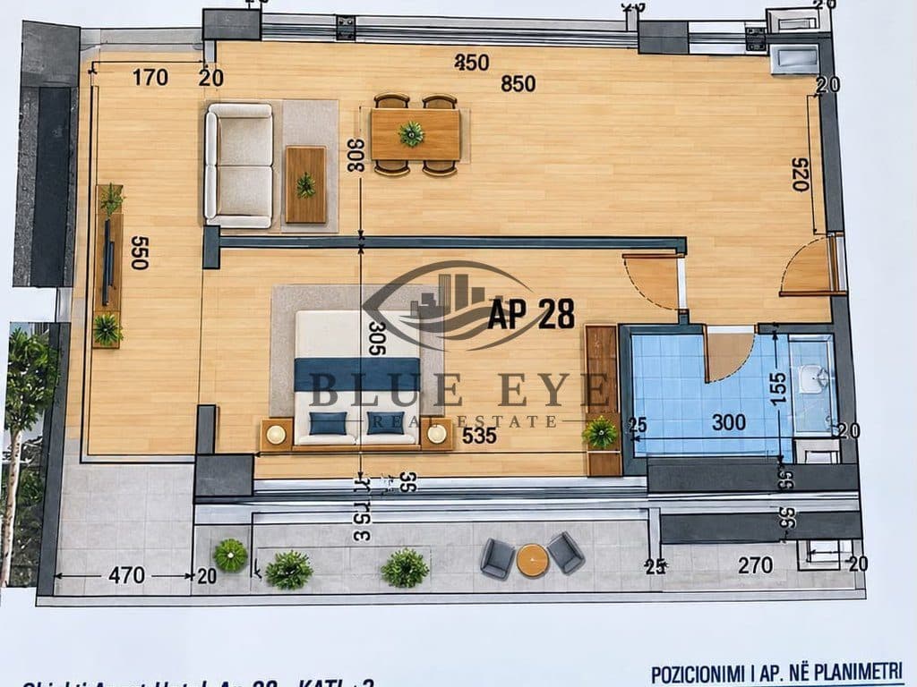 🏡 SHITET APARTAMENT 1+1 – BONITA RESIDENCE, QERRET 3