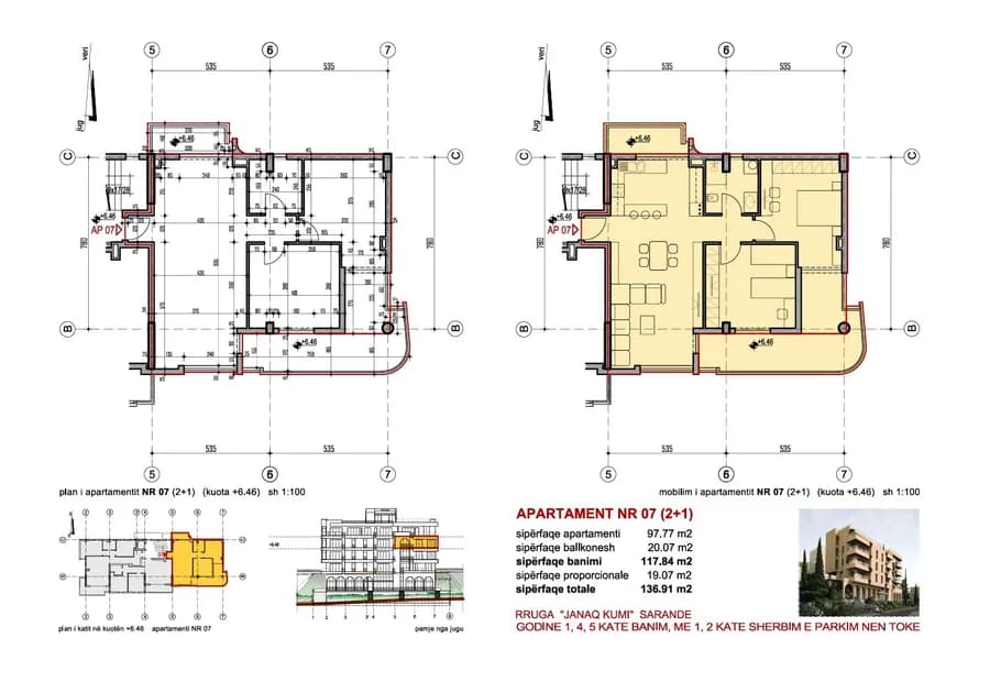 VERDE Residence-Apt 07-2+1 Apartament me Pamje nga Deti për Shitje. 3