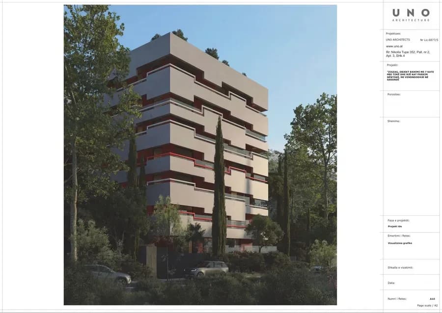 Apartament Modern 79 m² 1+1 për Shitje në ZIG ZAG Residence, Sarandë 3