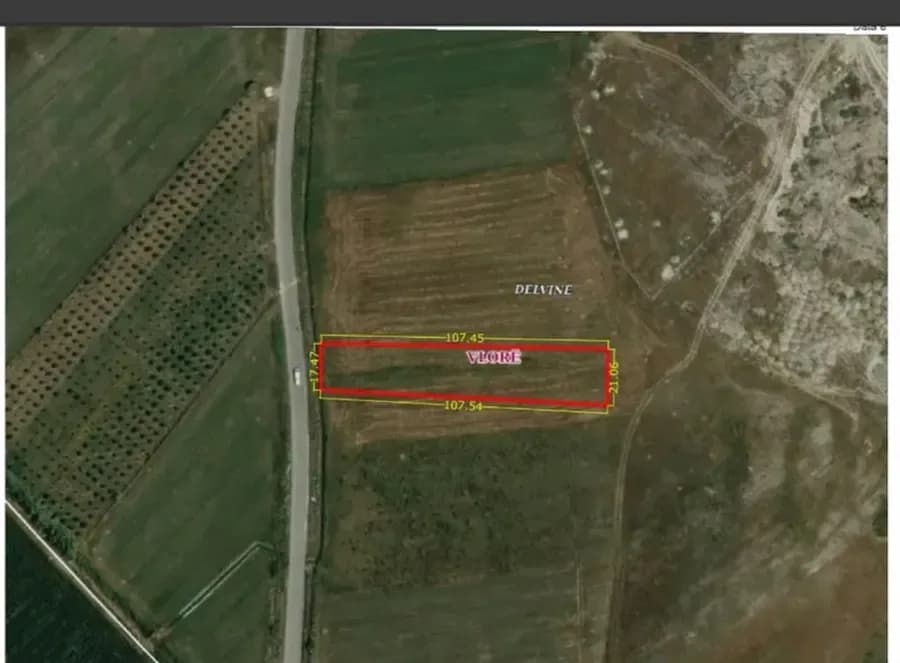 2,070 m² Tokë Bujqësore Pranë Sarandës – Mundësi Investimi në Karahaxh 3