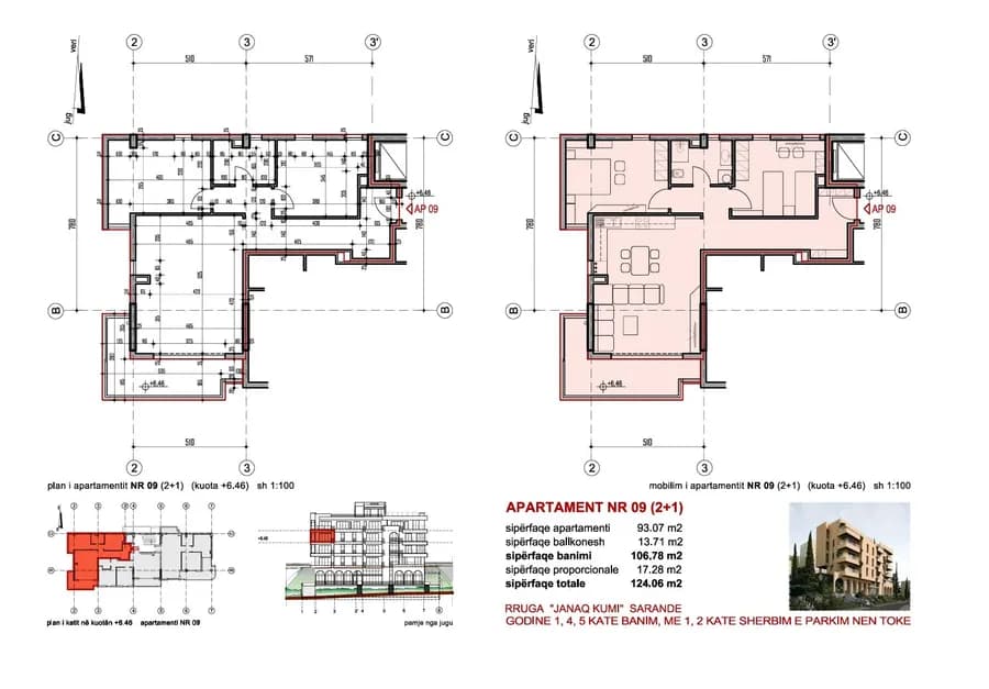 VERDE Residence-Apt 09-2+1 Apartament me Pamje nga Deti për Shitje 2