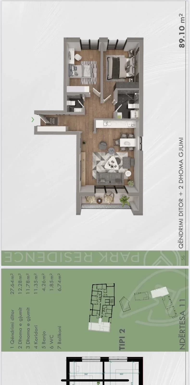 BANESË PËR SHITJE TEK PARK RESIDENC! 3