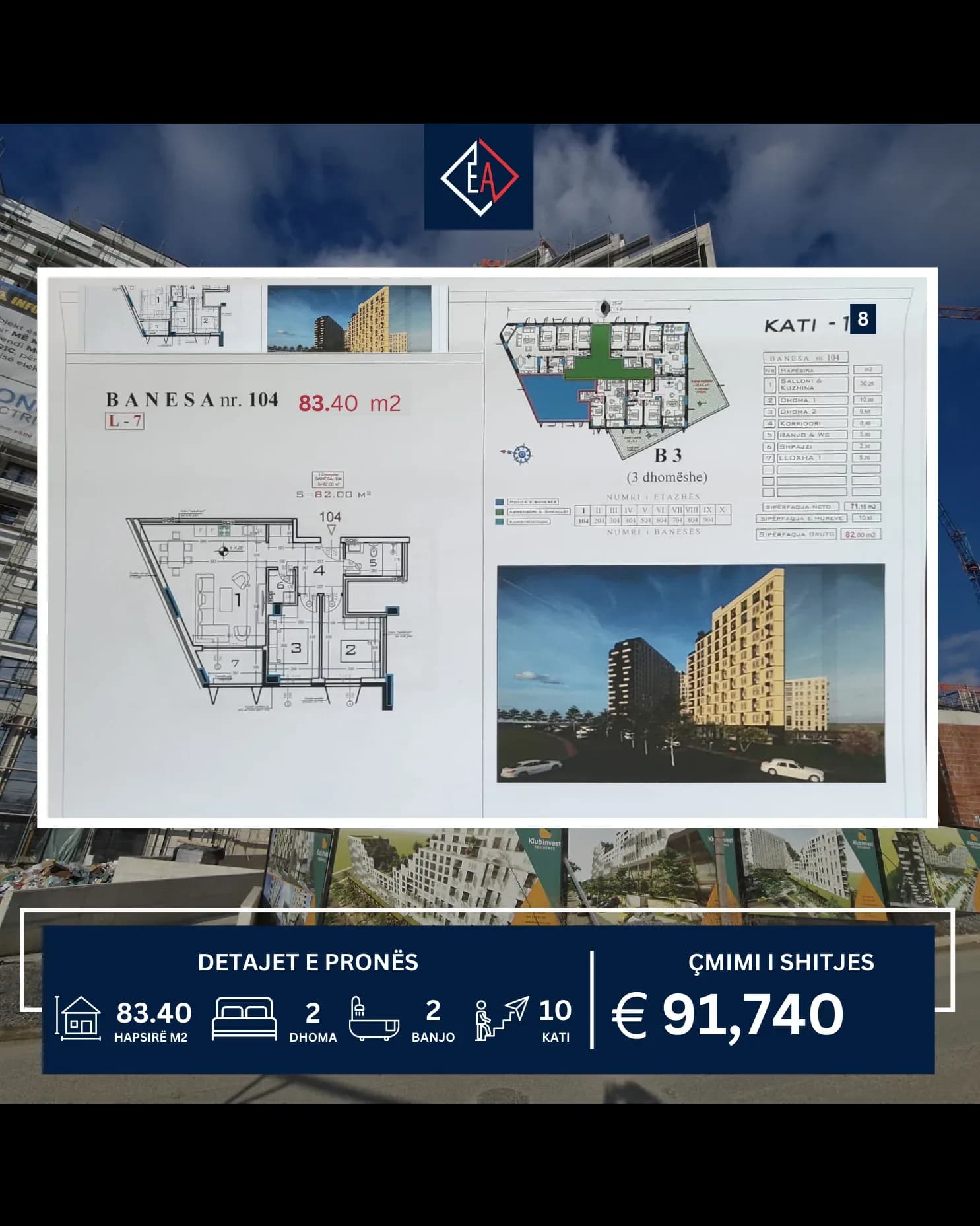 BANESË PËR SHITJE PRISHTINA E RE!