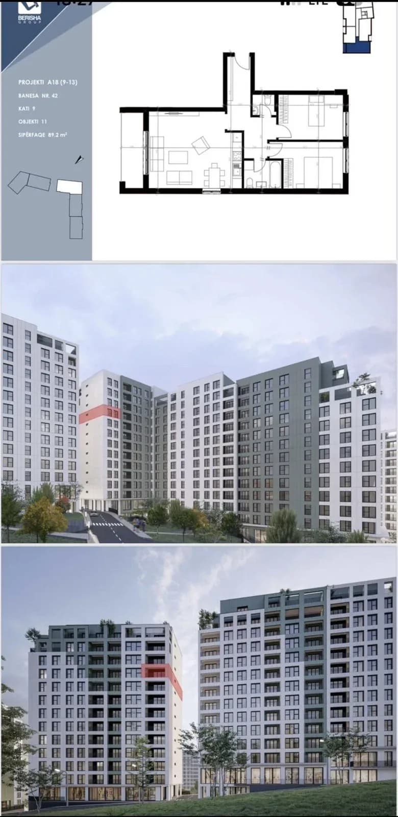BANESË PËR SHITJE TEK PARK RESIDENC!