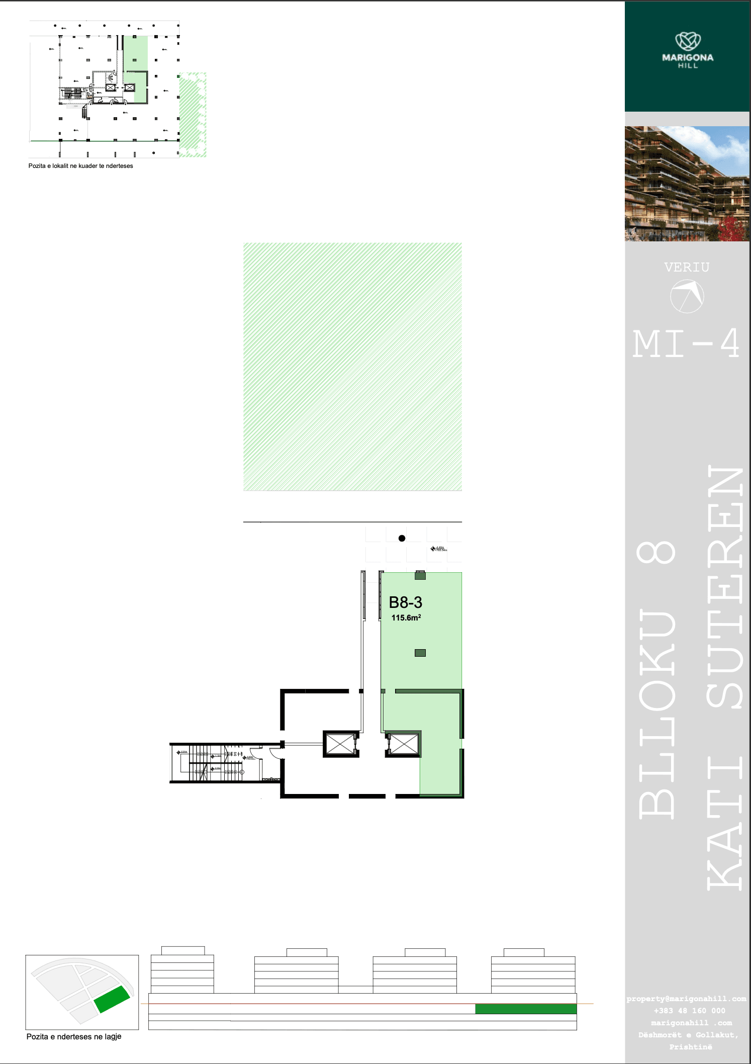 Lokal afarist 115.6 m² në Marigona Hill 333k + TVSH