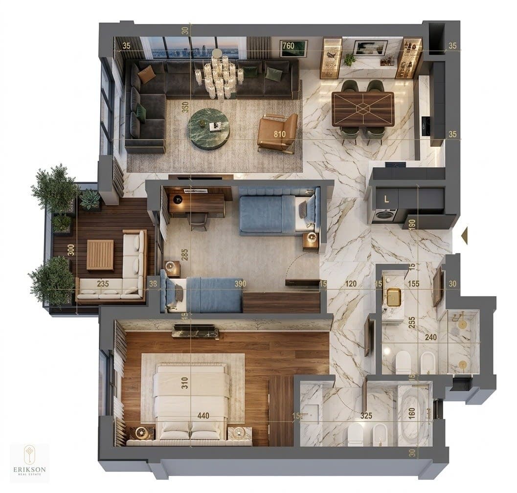 Ajka Residence Shitet Apartament 2+1+2 3