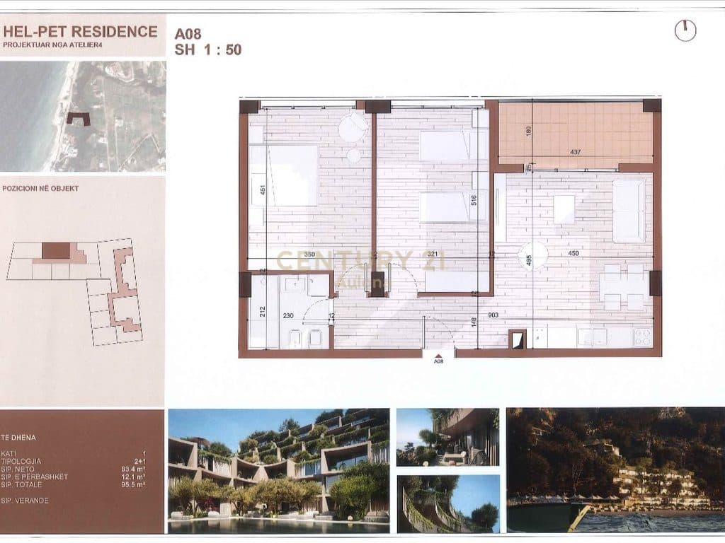 2+1 APARTMENT FOR SALE IN A ROW 2