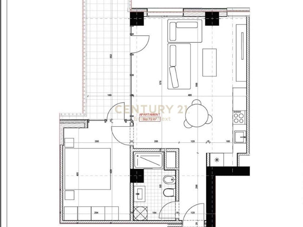 RIVER PARK RESIDENCE – APARTAMENT 1+1 NË SHITJE